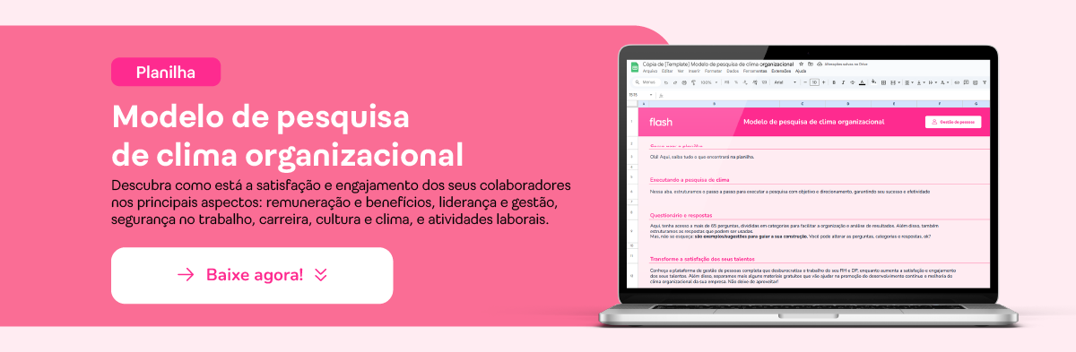Banner - Modelo de Pesquisa de Clima Organizacional