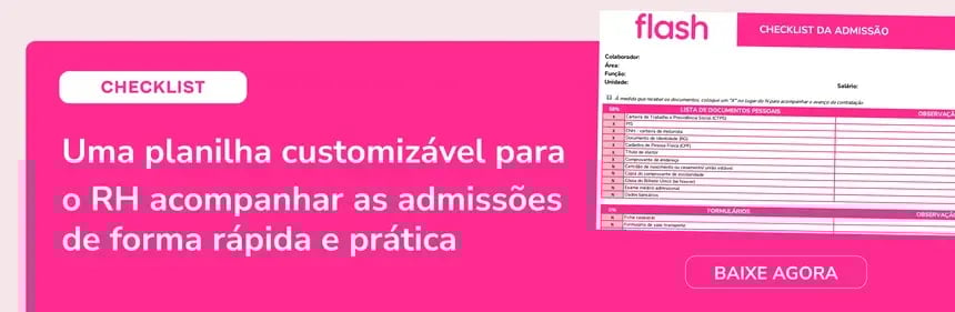 banner checklist de documentos para admissão de funcionários