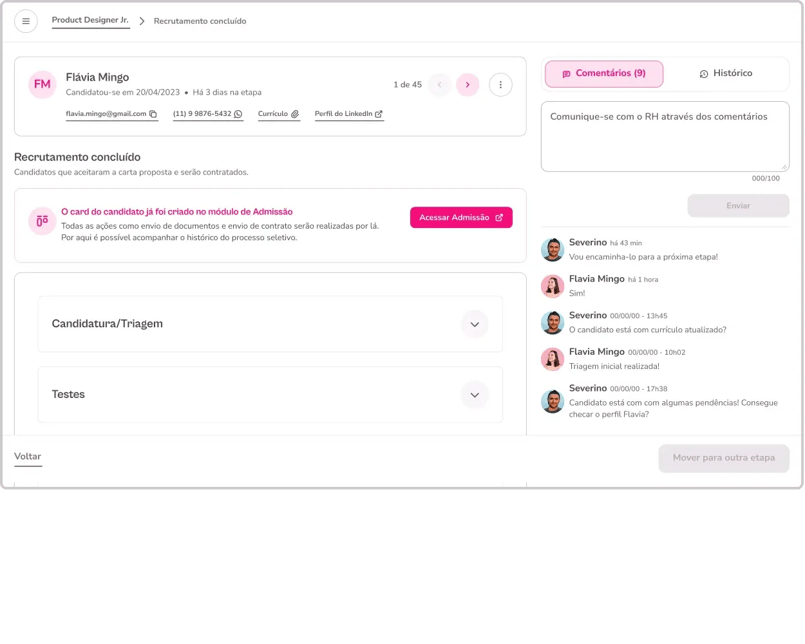 Descrição de vaga gerada por IA