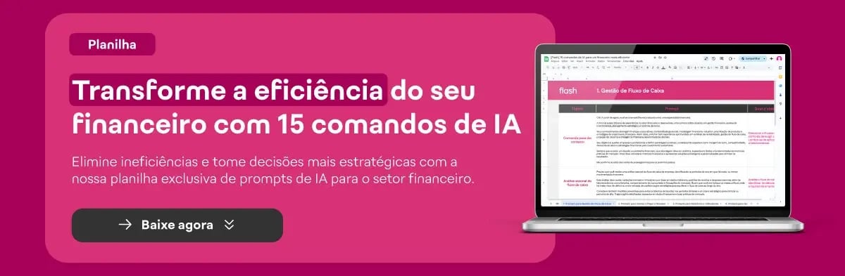Banner - Planilha: 15 prompts de IA para um financeiro mais eficiente