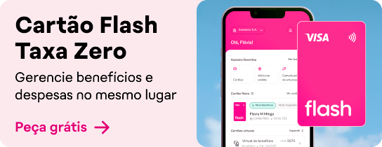 cartão flash com taxa zero em só lugar