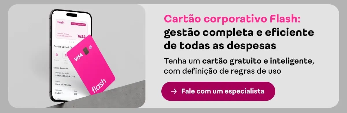 banner cartão corporativo flash