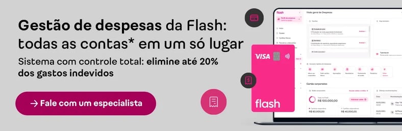 gestão de despesas da flash: todas as contas em um só lugar