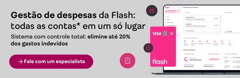 gestão de despesas da flash