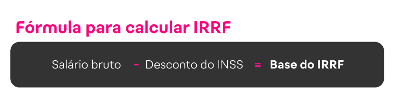 formula para calcular IRRF