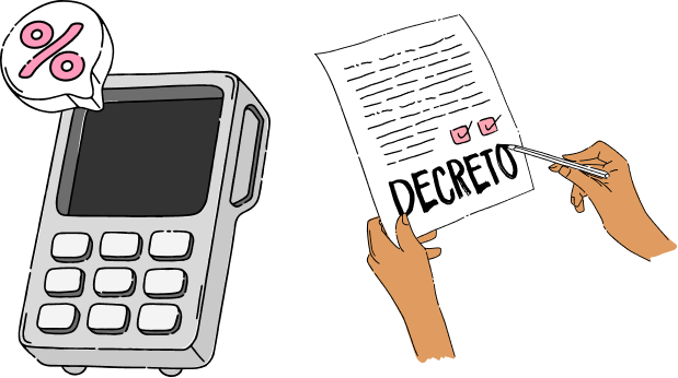 maquina de cartão e novo decreto rebate